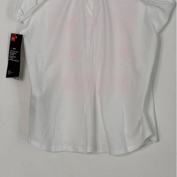 Under Armour White Can’t Slow Me Down Racerback Tank Top Size Medium NWT - Picture 6 of 6